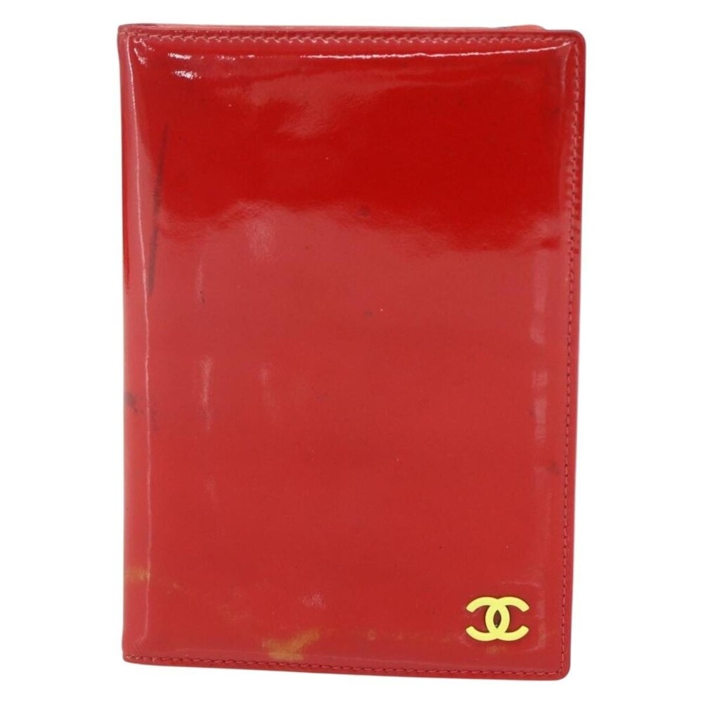 Chanel Patent Leather Card Case Red
